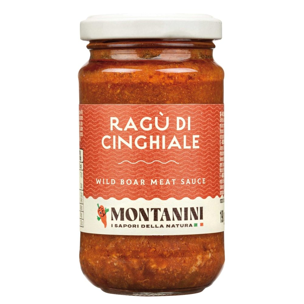 Montanini Wild Boar Ragout Italian Sauce with FeinWert E-Book (1 x 190 g)