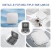 Small White ABS and PVC Hearing Aid Case for Travel view 3
