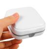 Small White ABS and PVC Hearing Aid Case for Travel view 4