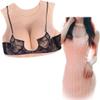 Silicone Breastplate, Realistic Hollow-Back Breast Form for Crossdressers, Drag Queens, and Cosplay view 1
