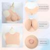 Silicone Breastplate, Realistic Hollow-Back Breast Form for Crossdressers, Drag Queens, and Cosplay view 4