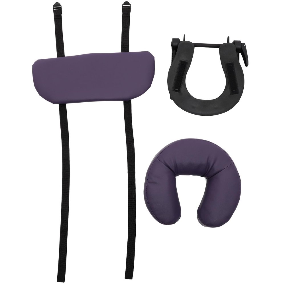 U-Shaped Purple Massage Pillow with Headrest for Massage Tables