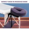 U-Shaped Purple Massage Pillow with Headrest for Massage Tables view 3