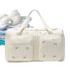 Travel Diaper Bag with Adjustable Large Capacity and Floral Storage view 1