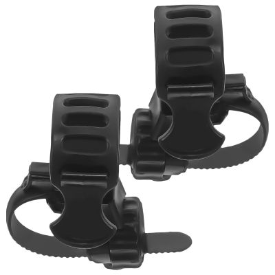 DOITOOL 2-Piece Wheelchair Cane Holders, Black Rubber, for Walking Canes