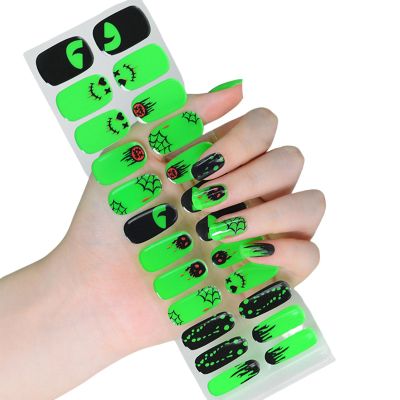 Glow-in-the-Dark Halloween Nail Wraps