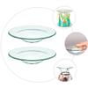 2 Round Glass Wax Warmer Bowls for Scent Lamps view 3