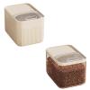 Airtight Pet Food Storage Container, Up to 13.6 kg, with Measuring Cup, BPA-Free Transparent Plastic Bucket view 1
