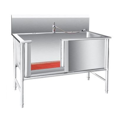 Stainless Steel Pet Grooming Bathtub