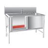 Stainless Steel Pet Grooming Bathtub view 1