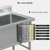 Stainless Steel Pet Grooming Bathtub view 3