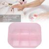 XoYixoYi Nail Art Storage Box, Nail Container and Tool Organizer with 6 Compartments, for Makeup and Manicures, Pink view 2