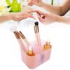 XoYixoYi Nail Art Storage Box, Nail Container and Tool Organizer with 6 Compartments, for Makeup and Manicures, Pink view 3