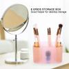 XoYixoYi Nail Art Storage Box, Nail Container and Tool Organizer with 6 Compartments, for Makeup and Manicures, Pink view 4