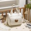 Large Diaper Bag with Shoulder Strap | Tote Organizer with Bear Motif view 2