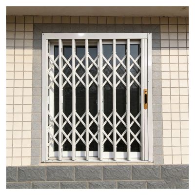 Generic Heavy-Duty Retractable Iron Window Grille, 110 x 60 cm (44 x 24 in), for Cats and Dogs