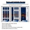Generic Heavy-Duty Retractable Iron Window Grille, 110 x 60 cm (44 x 24 in), for Cats and Dogs view 2