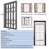 Generic Heavy-Duty Retractable Iron Window Grille, 110 x 60 cm (44 x 24 in), for Cats and Dogs view 4