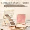 2-in-1 Highlighter, Contour & Eyeshadow Palette – A-Wave Shadow (Cool) view 4