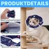 ABOHU Adjustable Cat Recovery Collar, Soft and Water-Resistant Cone for Cats and Small Dogs view 3