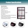 Generic Pet-Safety Window Grille, Vertical Folding Aluminum Alloy Bars for Terrace, Balcony, and Apartment, 42 x 42 in (W 105 x H 105 cm) view 4