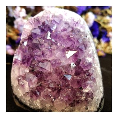 LQYXGS Crystal Stone Home Décor Accessories – Natural Quartz Crystal Cluster, Chakra Amethyst Geode