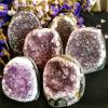 LQYXGS Crystal Stone Home Décor Accessories – Natural Quartz Crystal Cluster, Chakra Amethyst Geode view 2