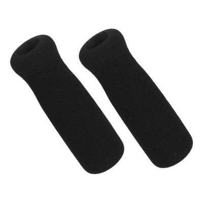 FOYTOKI 2-Pack Black Foam Handles for Canes and Crutches