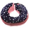 TEHAUX Adjustable Inflatable Cat Recovery Collar, Skin-Friendly and Comfortable, Navy Fabric and PVC view 1