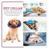 TEHAUX Adjustable Inflatable Cat Recovery Collar, Skin-Friendly and Comfortable, Navy Fabric and PVC view 3