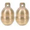 Amosfun Brass Dog Bells for Collars, 2 Pieces, Gold view 1