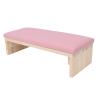 Sonew Nail Hand Rest Pillow, PU Leather and Solid Wood, Ergonomic, Pink view 3