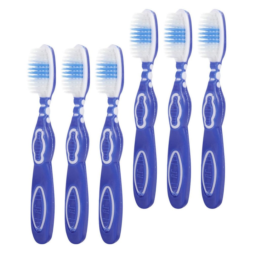 MAGICLULU 6-Pack Mini Travel Toothbrushes with Ergonomic Handles and Soft Nylon Bristles