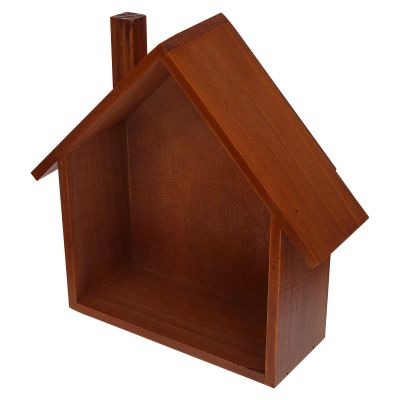 Operitacx Child-Friendly House-Shaped Wall-Mounted Storage Shelf, Space-Saving and Decorative for Children's Rooms and Toy Storage