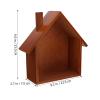 Operitacx Child-Friendly House-Shaped Wall-Mounted Storage Shelf, Space-Saving and Decorative for Children's Rooms and Toy Storage view 2
