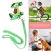 MUCKLILY Adjustable Nylon Rabbit Harness and Leash Set, Green view 4