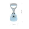 ABOOFAN Portable ABS Dog Poop Scooper, Blue view 2