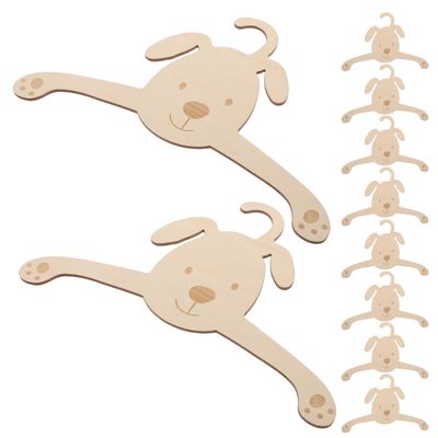 Alasum 10-Piece Cute Pet Clothes Hangers, Non-Slip and Sturdy, for Dog Coats and Cat Clothes