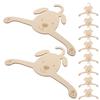 Alasum 10-Piece Cute Pet Clothes Hangers, Non-Slip and Sturdy, for Dog Coats and Cat Clothes view 1