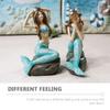 STOBAZA 2-Piece Resin Mermaid Aquarium Decorations view 3