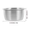 Abaodam Stainless Steel Feeding Bowl for Reptiles and Turtles 40ml view 2