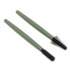 Eyelash Brush Set, Soft Elastic Silicone, Reusable, Washable, Dustproof Box, Portable, Green view 3