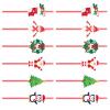 YIGZYCN Christmas-Themed Paper Straws with Cartoon Designs view 1