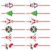 YIGZYCN Christmas-Themed Paper Straws with Cartoon Designs view 3