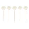 MAGICLULU White Rattan Reed Diffuser Sticks, Chrysanthemum Shape, 5-Piece Set view 1