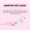 Toddmomy Pet Harness and Leash Set with Breathable Cotton and Plush Vest for Rabbits and Hamsters view 4