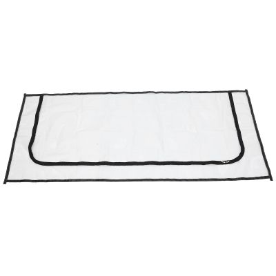 JEWEDECO Self-Adhesive Cat Door Curtain with Zipper and Gauze Mesh