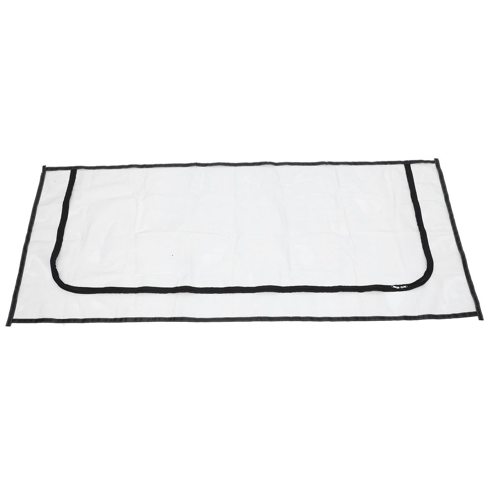 JEWEDECO Self-Adhesive Cat Door Curtain with Zipper and Gauze Mesh