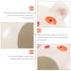 KAILIKETIY Ceramic Hamster House with Cooling Function, Bear-Shaped Nest for Summer and Winter, White view 3