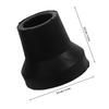 TOKIDNY 8-Pack 16 mm Non-Slip Rubber Cane Tips, Black view 2